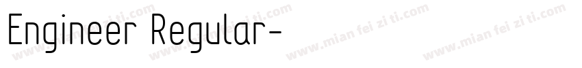 Engineer Regular字体转换